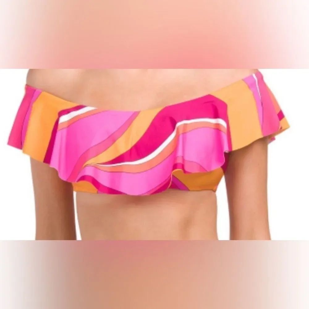 Trina Turk VIVID VISTA OFF THE SHOULDER BANDEAU TOP